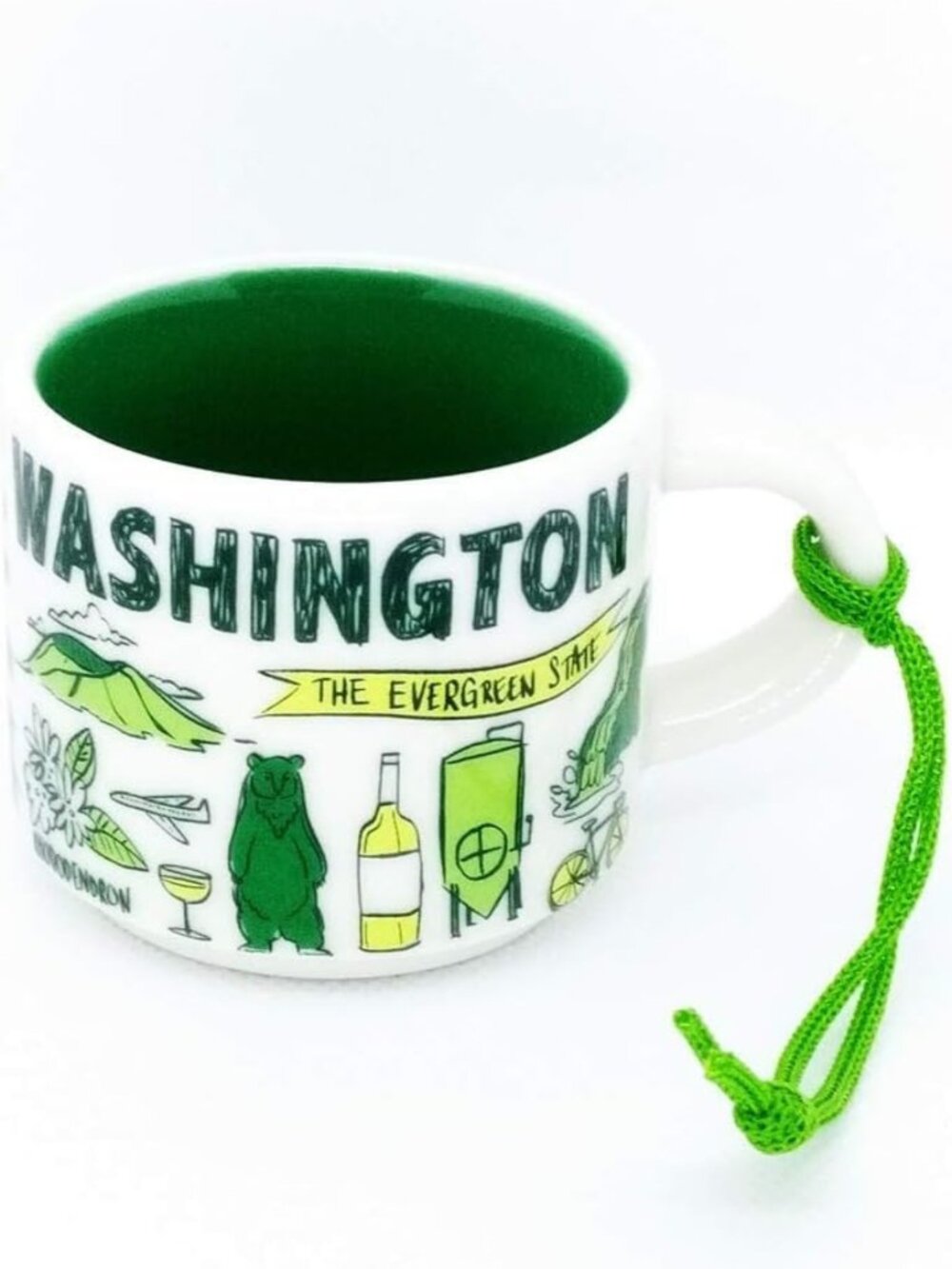 Espresso Cup Ornament - 2oz Demitasse Mug from Washington's Been There Series